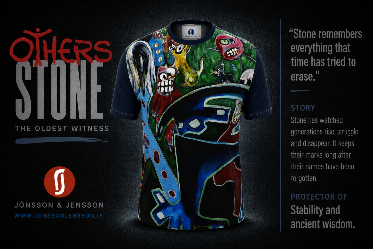 Stone – The Oldest Witness | Original Nordic Art T-Shirt