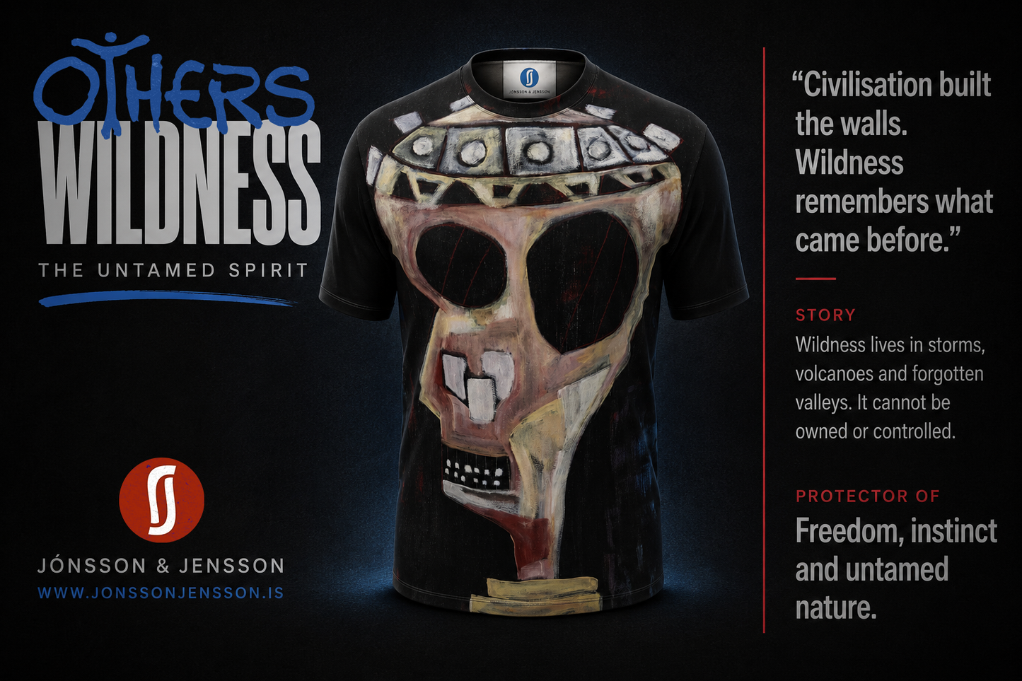 Wildness – The Untamed Spirit | Original Nordic Art T-Shirt