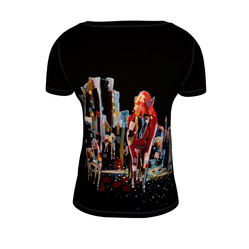 Forustuhestur – Scoop Neck T-shirt