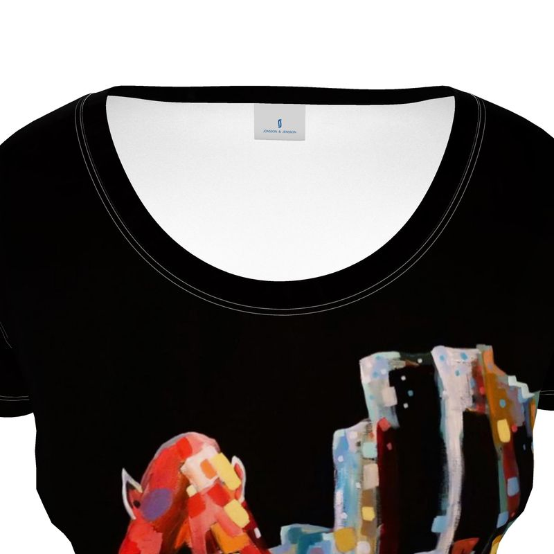 Forustuhestur – Scoop Neck T-shirt