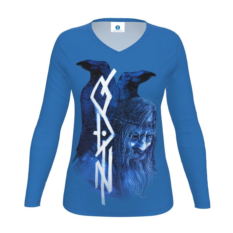 Womens Long Sleeve T-Shirt - Óðinn