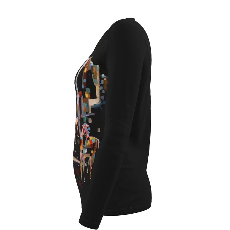 Womens Long Sleeve T-Shirt - Forustuhestur