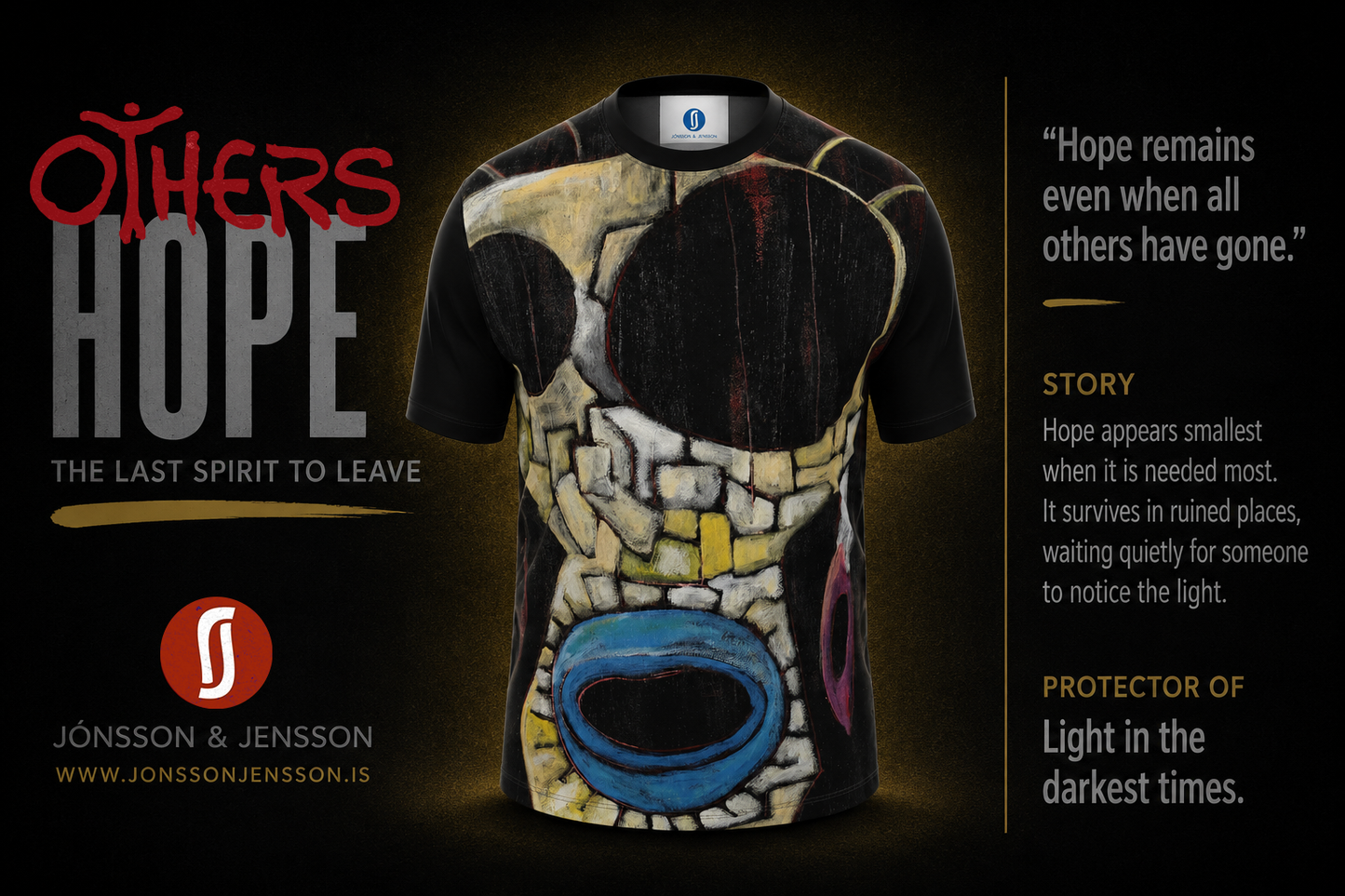 Hope – The Last Spirit to Leave | Original Nordic Art T-Shirt