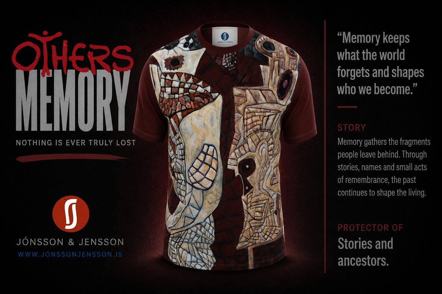Memory – The Keeper of Echoes | Original Nordic Art T-Shirt